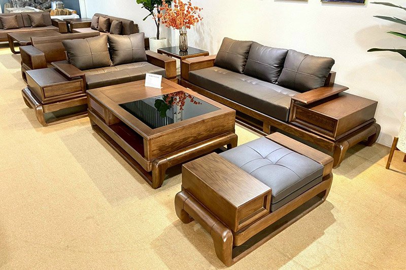 Ghế sofa gỗ sồi cao cấp