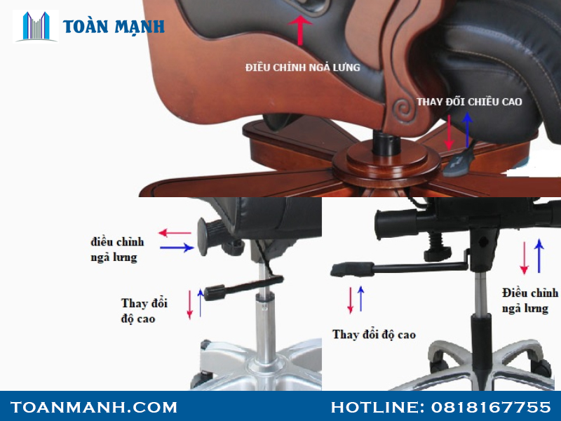Cách điều chỉnh nâng hạ ghế văn phòng 3 Cach Dieu Chinh Nang Ha Ghe Van Phong 1