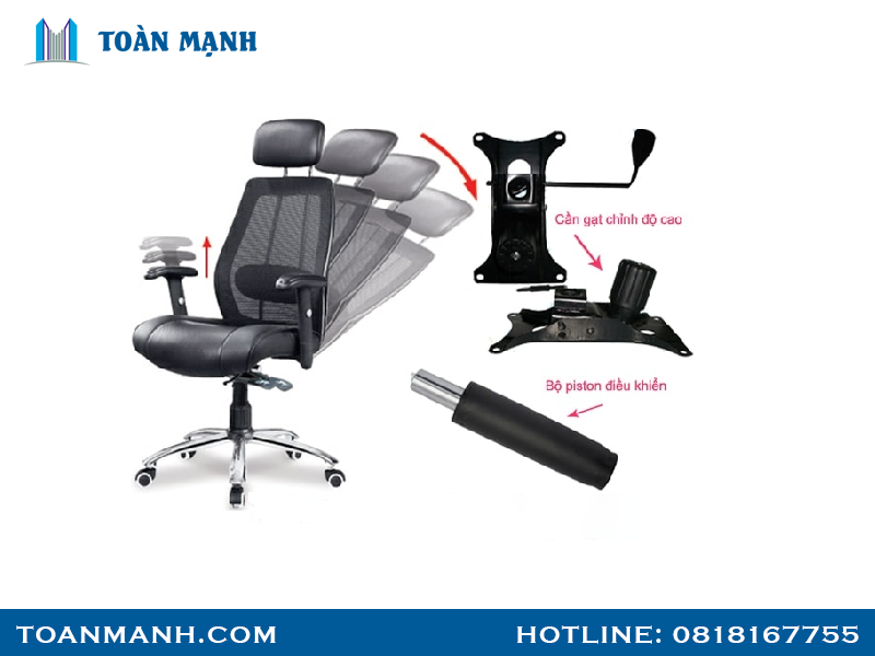 Cách điều chỉnh nâng hạ ghế văn phòng 2 Cach Dieu Chinh Nang Ha Ghe Van Phong 2