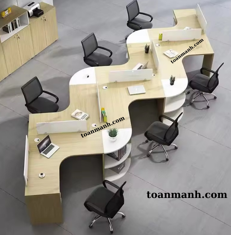 Cụm bàn làm việc 3 người - BLV3216 2 Blv2