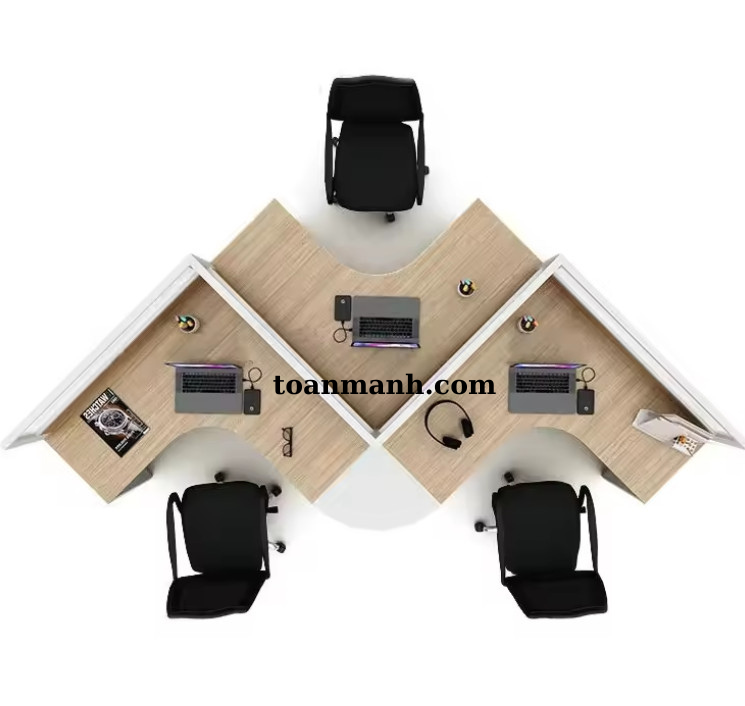 Cụm bàn làm việc 3 người - BLV3216 3 Blv5