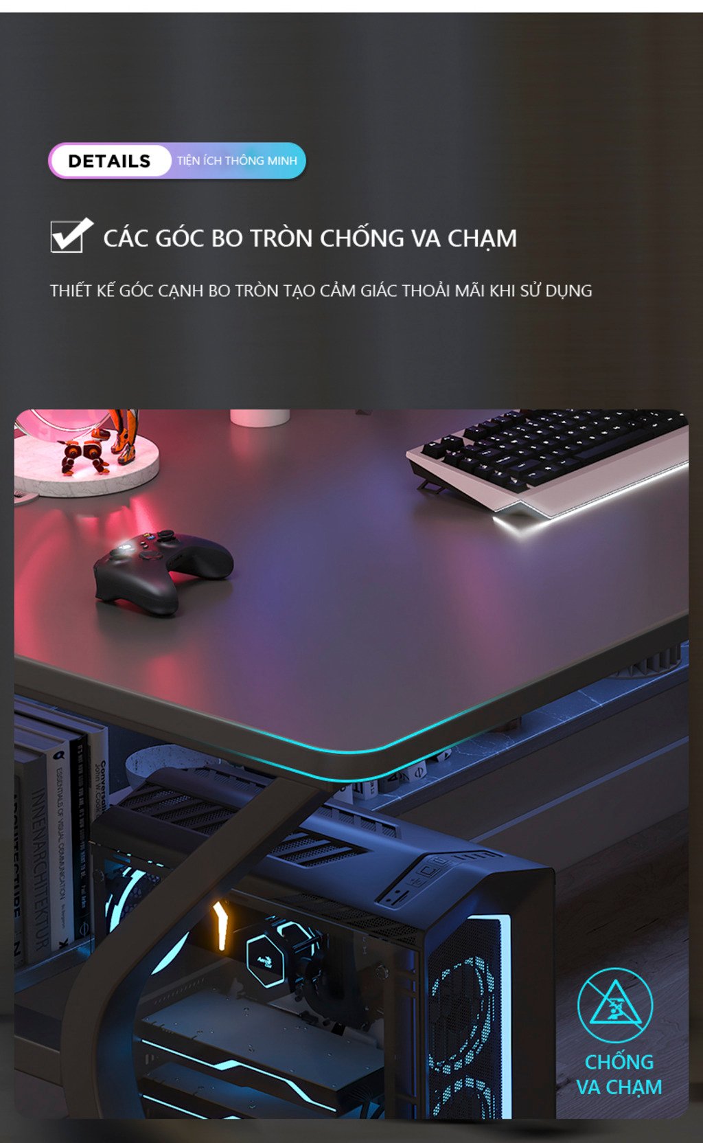 Bàn gaming chữ K BLV135 15 bàn gaming gỗ chữ k